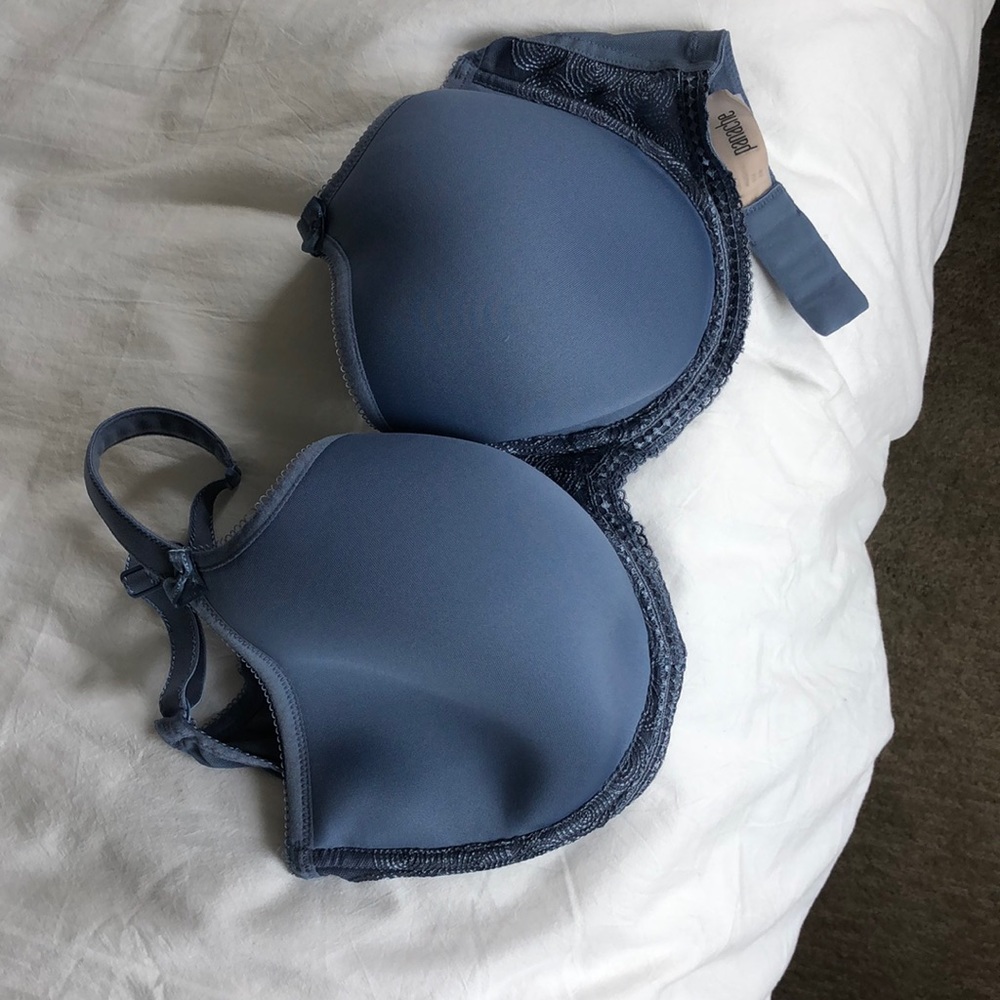 Panache tshirt bra in blue size 32 G